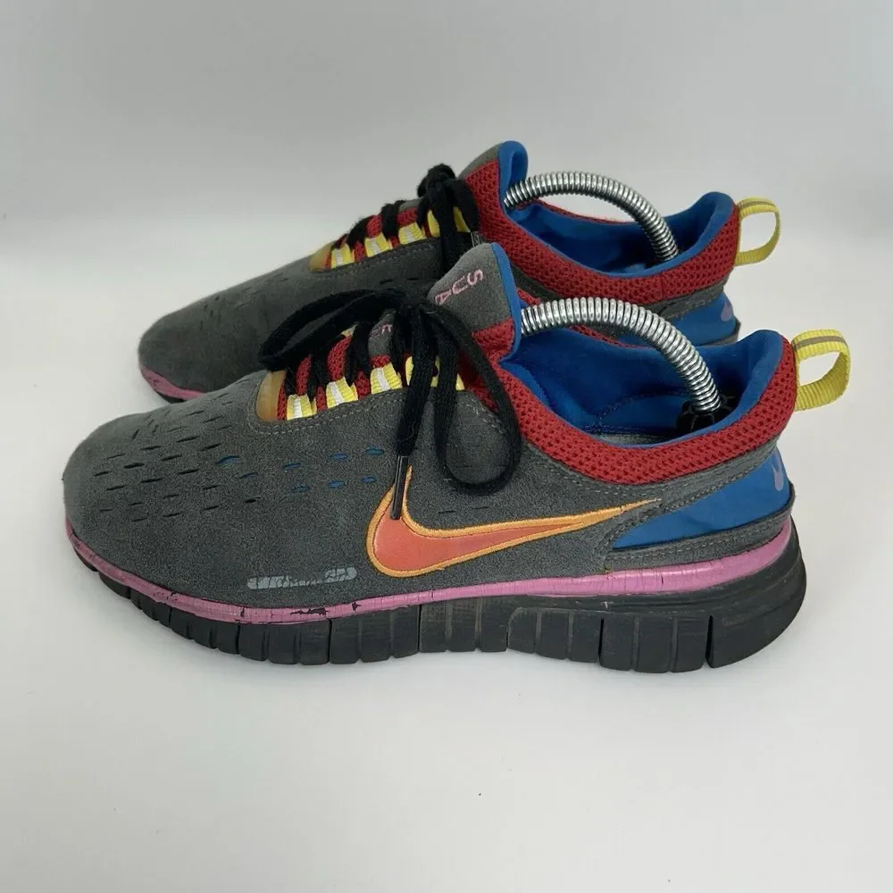 Vtg Nike Free 5.0 NikeID Running‎ Shoe Suede 2007 Women Sz 7